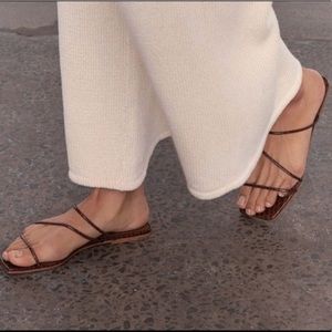 St. Agni croc sandals